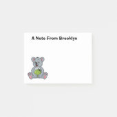 Cute koala en Coconut cartoon illustratie Post-it® Notes (Voorkant)