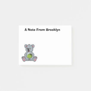 Cute koala en Coconut cartoon illustratie Post-it® Notes