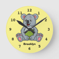 Cute koala en Coconut cartoon illustratie