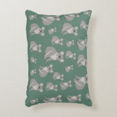 Cute Koala Eucalyptus Green Pattern Accent Kussen (Voorkant(Verticaal))