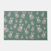 Cute Koala Eucalyptus Green Pattern Deurmat (Voorkant)