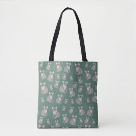 Cute Koala Eucalyptus Green Pattern Tote Bag