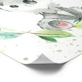 Cute Koala Eucalyptus Greenery Kinder Wall Art Poster (Hoek)