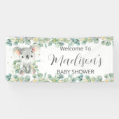 Cute Koala Eucalyptus Greenery Welcome Backdrop  Spandoek (Horizontaal)