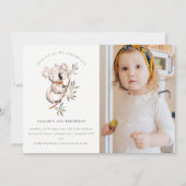 Cute Koala Foliage Foto van elke zondag Uitnodigen Bedankkaart (Voorkant)