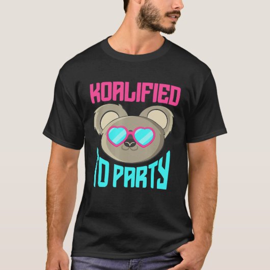 Cute Koala Graphic Retro Party Animal Australia T-shirt (Voorkant)