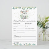 Cute Koala Greenery Baby Predictions and Advice (Staand voorkant)