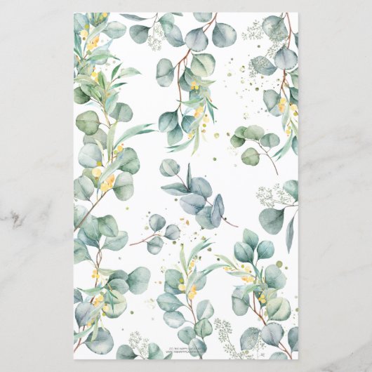 Cute Koala Greenery Baby Predictions and Advice (Achterkant)