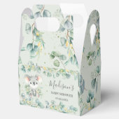 Cute Koala Greenery Boy Girl Baby shower Dank je Bedankdoosjes (Geopend)
