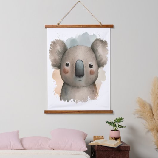 Cute Koala Hangend Wandkleed (Slaapkamer)