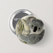 Cute Koala Hug Me Ronde Button 5,7 Cm (Voorkant /achterkant)