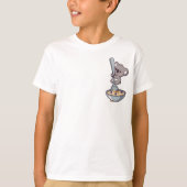 Cute Koala Hugging Giant Spoon in Oatmeal Bowl T-shirt (Voorkant)