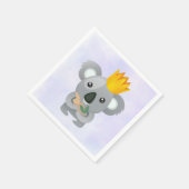 Cute Koala in een Golden Crown Servetten (Hoek)