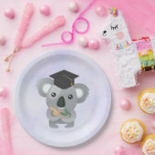 Cute Koala in een Gradua Cap Papieren Bordje (Feest)