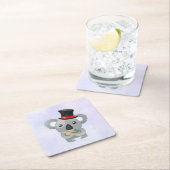 Cute Koala in een zwarte top-hoed Kartonnen Onderzetters (Insitu)