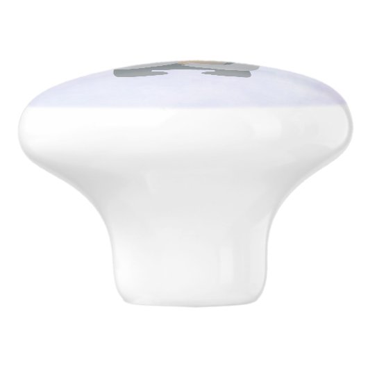 Cute Koala in een zwarte top-hoed Keramische Knop (Zijkant)