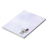 Cute Koala in een zwarte top-hoed Notitieblok (Linkerzijde)