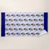 Cute Koala in een zwarte top-hoed Strandlaken (Voorkant)