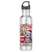 Cute Koala Kerst Persoonlijke Naam Waterfles (Voorkant)