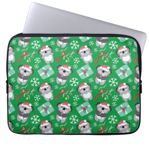 Cute Koala Kerstmis Laptop Sleeve