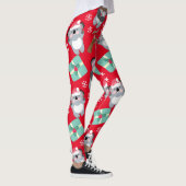 Cute Koala Kerstmis Leggings (Rechts)