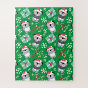 Cute Koala Kerstmis Legpuzzel