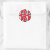 Cute Koala Kerstmis Ronde Sticker (Tas)