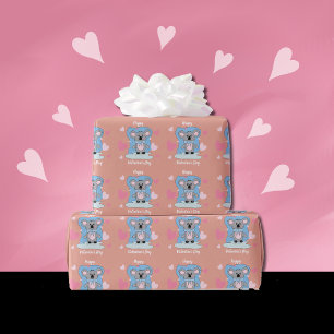 Cute Koala Kind Wrapping Paper Cadeaupapier
