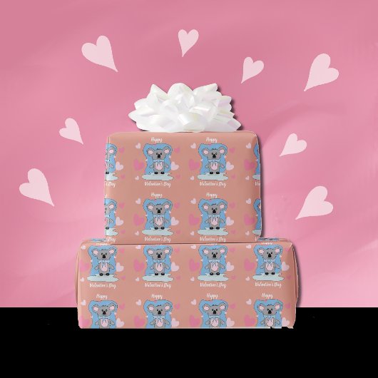 Cute Koala Kind Wrapping Paper Cadeaupapier