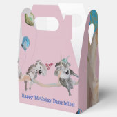 Cute Koala Koalas Girls Birthday Cake Favor Box Bedankdoosjes (Geopend)