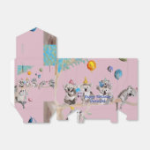 Cute Koala Koalas Girls Birthday Cake Favor Box Bedankdoosjes (Uitgevouwen)