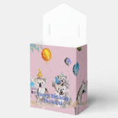 Cute Koala Koalas Girls Birthday Cake Favor Box Bedankdoosjes (Geopend)