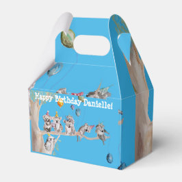 Cute Koala Koalas Girls Birthday Cake Favor Box Bedankdoosjes