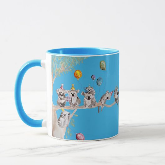 Cute Koala Koalas Whimsical Animal waterverf Mok (Links)