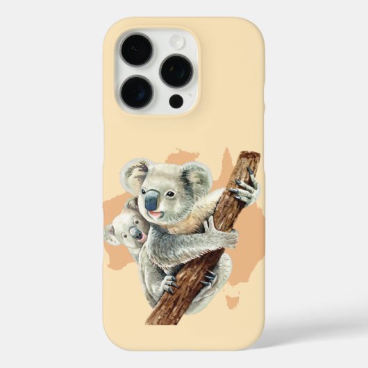 Cute Koala Mam en Baby Case-Mate iPhone Case (Achterkant)