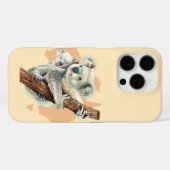 Cute Koala Mam en Baby Case-Mate iPhone Case (Achterkant (horizontaal))