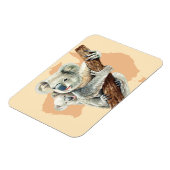 Cute Koala Mam en Baby Magneet (Linkerzijde)