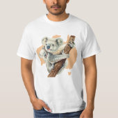 Cute Koala Mam en Baby T-shirt (Voorkant)