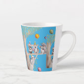 Cute Koala Merry Koalamus Kerstmis Latte Mok (Rechts)