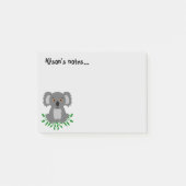 Cute koala met eucalyptus post-it® notes (Voorkant)