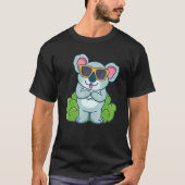 Cute Koala met zonnebrillen van Koalas T-shirt (Voorkant)