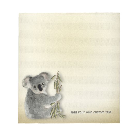 Cute Koala Notitieblok (Voorkant)