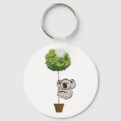 Cute Koala op de boom Sleutelhanger (Voorkant)