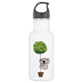 Cute Koala op de boom Waterfles (Voorkant)