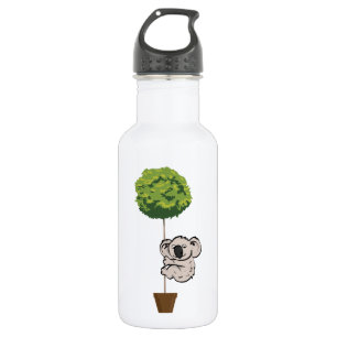 Cute Koala op de boom Waterfles