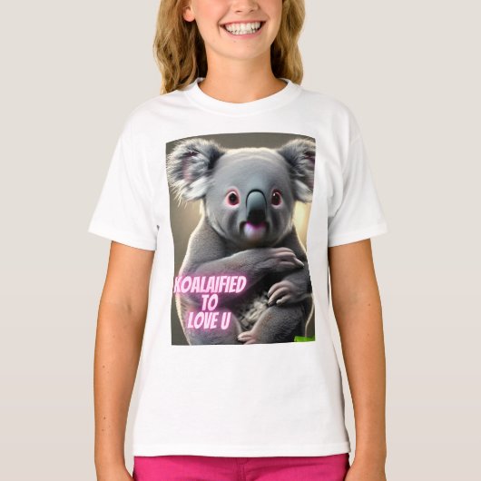 Cute Koala op de prijslijst Koalafied om van je te T-shirt (Voorkant)