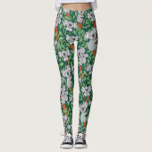 Cute Koala Pattern Hunter Green Leggings (Voorkant)