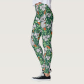 Cute Koala Pattern Hunter Green Leggings (Links)