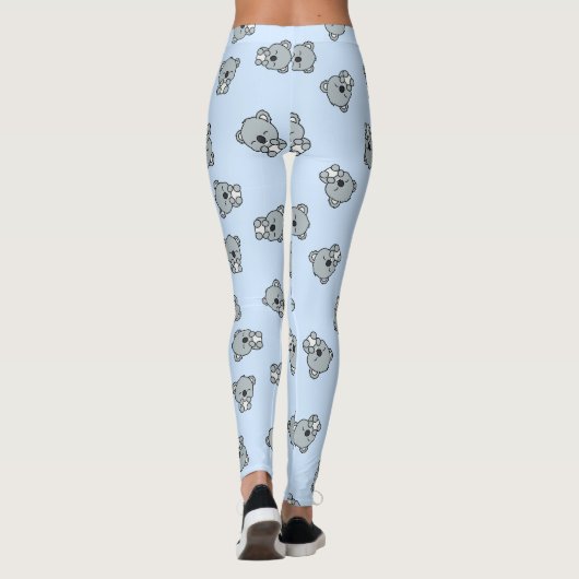 Cute Koala Pattern Leggings (Achterkant)