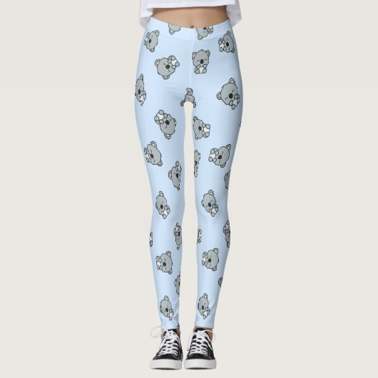 Cute Koala Pattern Leggings (Voorkant)